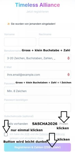 Gutscheincode SASCHA2026